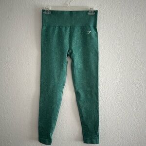 Green/Teal pixelated looking leggings from GymShark